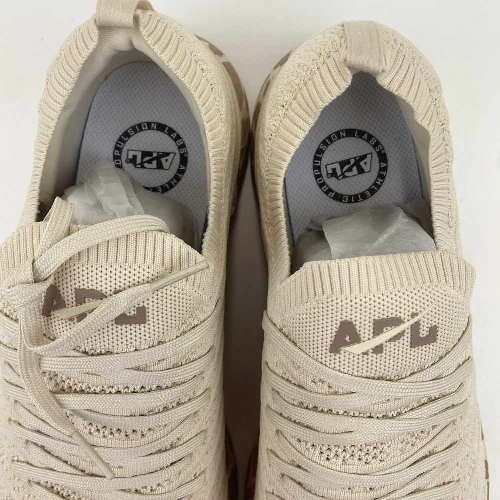 APL Techloom Wave Shoes Mens Size 13 Knit Running Sneakers Camo Leopard‎